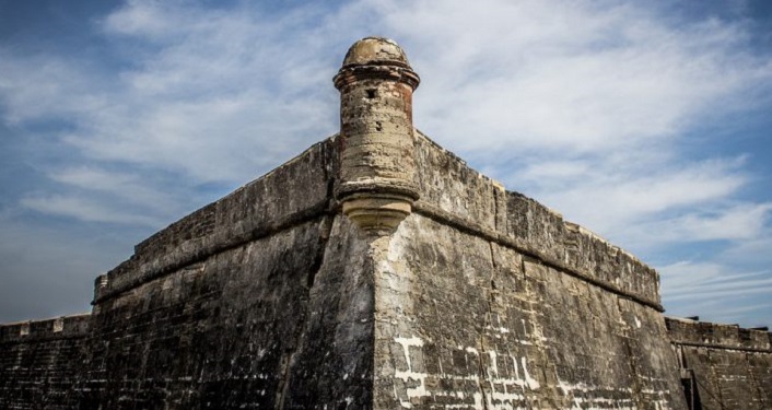 image of tower of Castillo de San Marcos